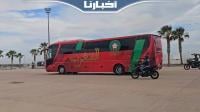وصول حافلة المنتخب المغربي إلى ملعب أدرار بأكادير